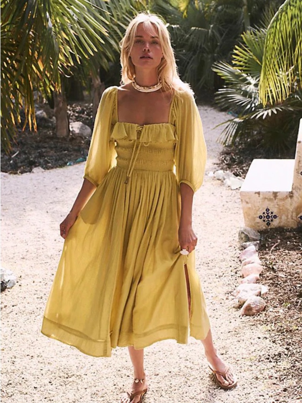 Free People Oasis Midi Dress XS I’m Fennel Sees